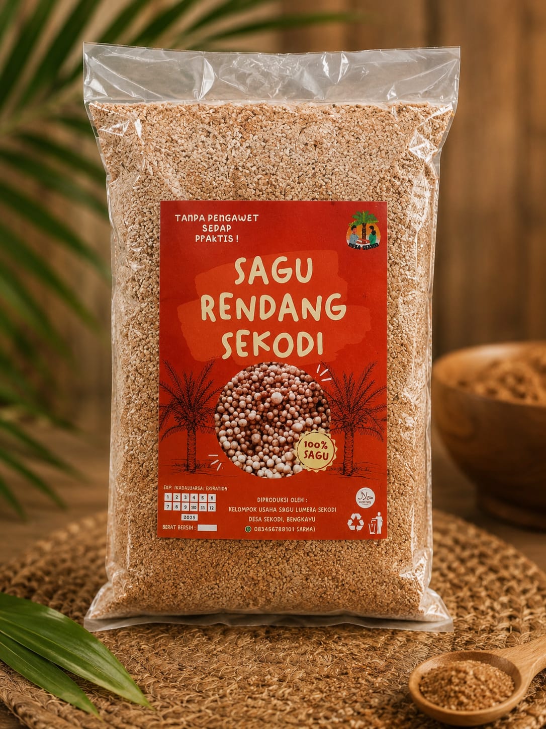 Sagu Rendang (ukuran halus)