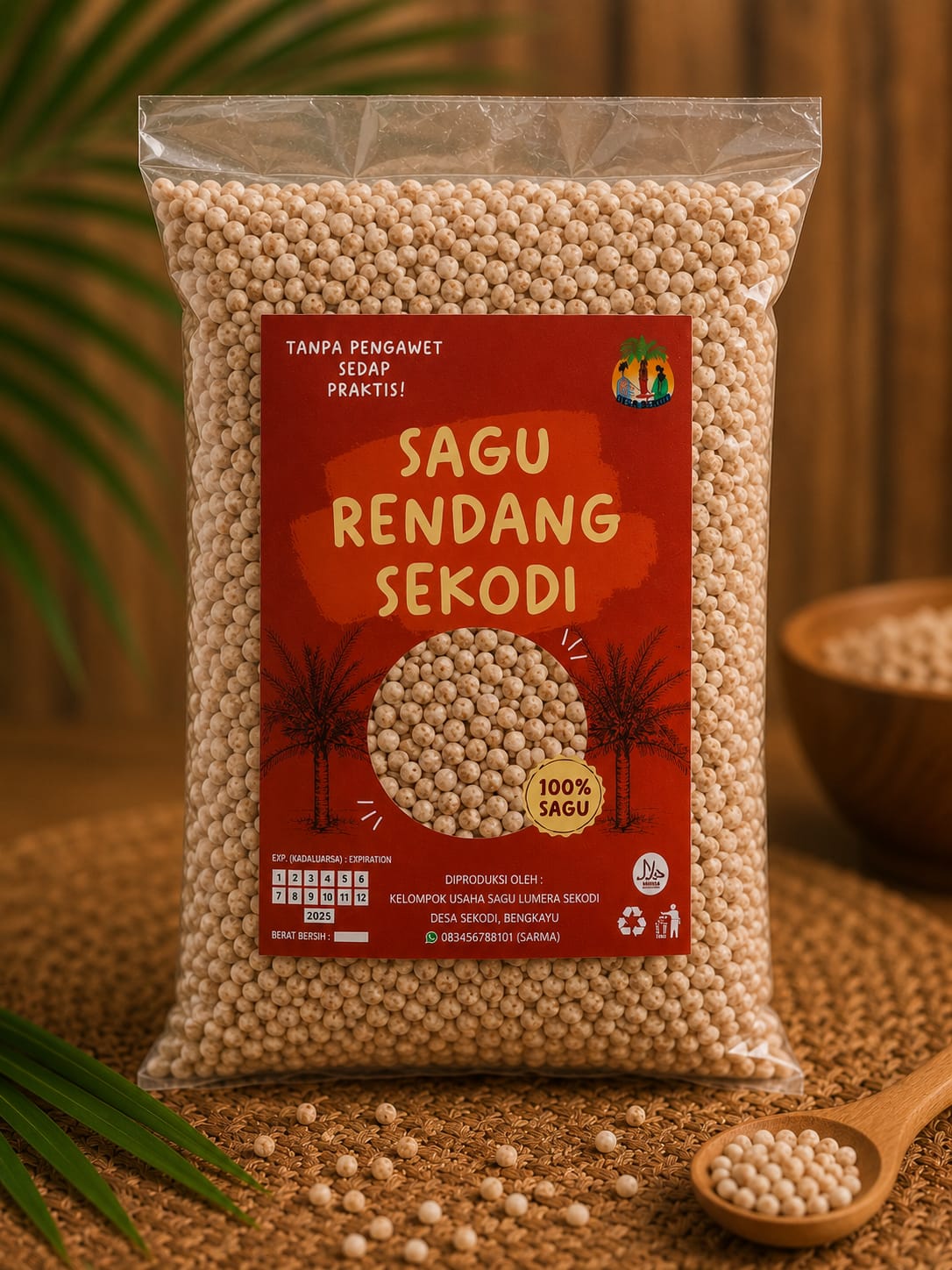 Sagu Rendang (ukuran kasar)